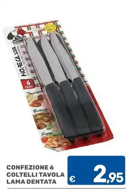 ARCA C+C cash and carry Coltelli tavola lama dentata offerta