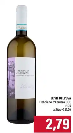 Emi Market Le Vie dell'Uva Trebbiano d'Abruzzo DOC offerta