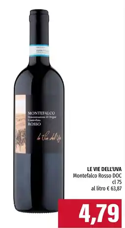 Emi Market Le Vie dell'Uva Montefalco Rosso DOC offerta