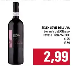 Emi Market SELEX LE VIE DELL'UVA Bonarda dell'Oltrepò Pavese Frizzante DOC offerta