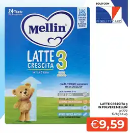 Mercatò Local Latte crescita 3 Mellin offerta