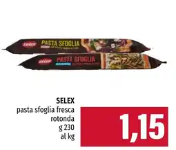 Emi Market Selex pasta sfoglia fresca rotonda offerta