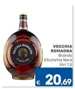 ARCA C+C cash and carry Vecchia Romagna Brandy Etichetta Nera offerta