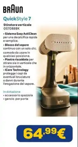 Euronics BRAUN QuickStyle 7 Stiratore verticale offerta