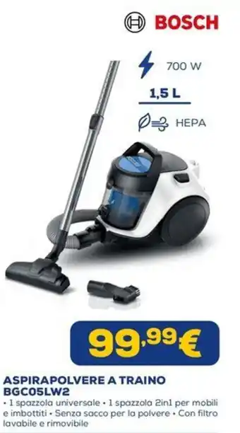 Bosch Aspirapolvere a traino BGC05LW2
