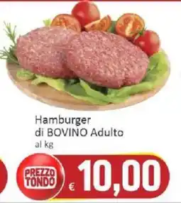 Paghi Poco Hamburger di BOVINO Adulto offerta