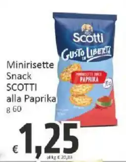 Paghi Poco Minirisette Snack Scotti alla Paprika offerta