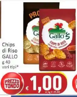 Paghi Poco Chips di Riso Gallo offerta