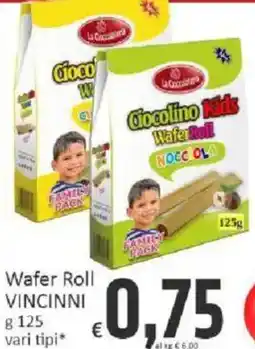 Paghi Poco Cioccolino Kids Wafer Roll offerta