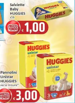 Paghi Poco Salviette Baby Huggies offerta