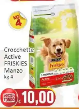 Paghi Poco Crocchette Active FRISKIES Manzo offerta