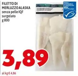 MEGA Filetto di merluzzo Alaska offerta