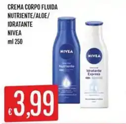 IperSisa Crema corpo fluida Nivea offerta