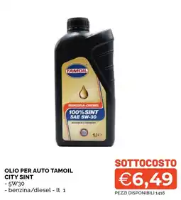 Mercatò Local Olio per auto Tamoil City Sint offerta