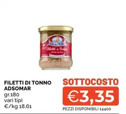 Mercatò Big Filetti di tonno Adsomar offerta
