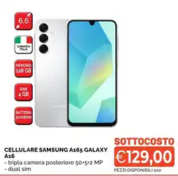 Mercatò Big Cellulare Samsung A165 Galaxy A16 offerta