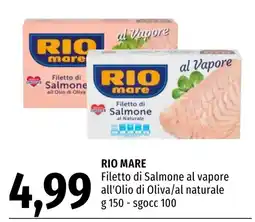 Emi Market RIO MARE Filetto di Salmone al vapore offerta