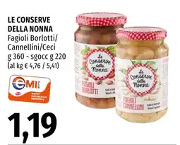 Emi Market Le conserve della nonna Fagioli Borlotti / Cannellini / Ceci offerta