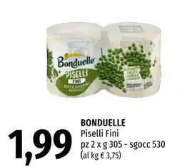 Emi Market Bonduelle Piselli Fini offerta