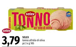 Emi Market Selex tonno all'olio di oliva offerta