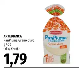 Emi Market Artebianca PanPiuma Grano duro offerta