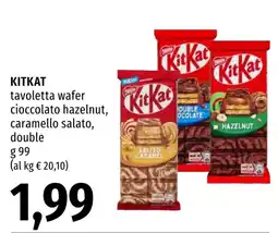 Emi Market KitKat tavoletta wafer cioccolato hazelnut, caramello salato, double offerta