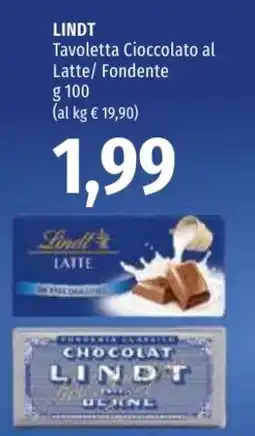 Emi Market Tavoletta Cioccolato al Latte/ Fondente Lindt offerta