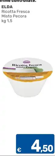 ARCA C+C cash and carry Elda Ricotta Fresca Misto Pecora offerta