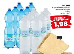 Emi Market Sant'Anna Acqua Minerale Naturale, Lievemente Frizzante offerta