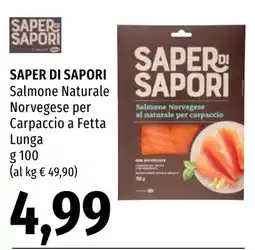 Emi Market Saper di sapori salmone naturale norvegese offerta