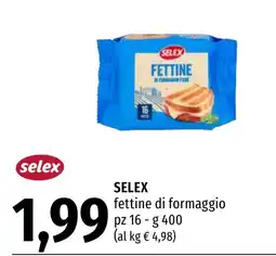 Emi Market Selex fettine di formaggio offerta