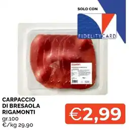 Mercatò Local Carpaccio di bresaola Rigamonti offerta