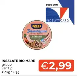 Mercatò Local Insalatissime Rio Mare offerta