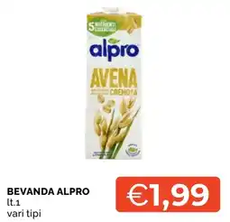 Mercatò Big Bevanda Alpro Avena offerta