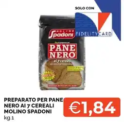 Mercatò Big Preparato per pane nero ai 7 cereali Molino Spadoni offerta