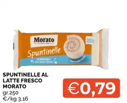 Mercatò Big Spuntinelle al latte fresco Morato offerta
