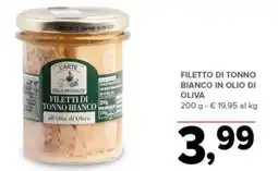 Todis L'arte delle specialità filetti di tonno bianco all'olio di oliva offerta
