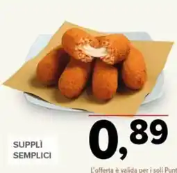 Todis Supplì semplici offerta