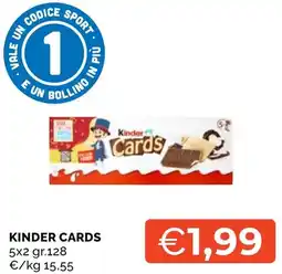Mercatò Big Kinder Cards offerta