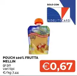Mercatò Big Pouch 100% frutta Mellin offerta
