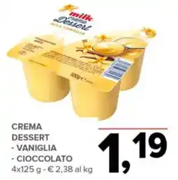 Todis milk crema Dessert alla vaniglia offerta