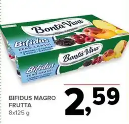 Todis Bifidus magro frutta Bonta Viva offerta