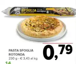 Todis Pasta sfoglia rotonda offerta