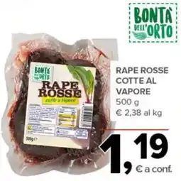 Todis Bontà dell'orto Rape rosse cotte al vapore offerta