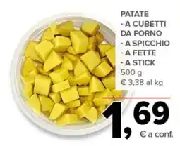 Todis Patate a cubetti da forno offerta