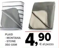 Todis Plaid Montana Stone offerta
