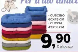 Todis Cuscino e cuccia per animale offerta