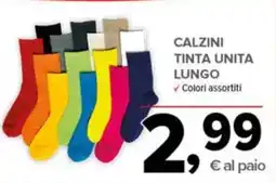 Todis Calzini tinta unita lungo offerta
