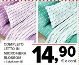 Todis Completo letto in microfibra blossom offerta