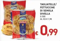 Coal Tagliatelle/fettuccine di semola Divella offerta
